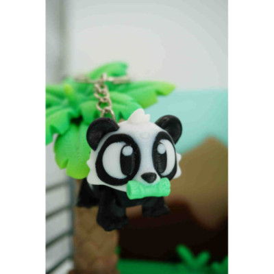 Nibbles the Panda with Bambu Keychain — photo 1