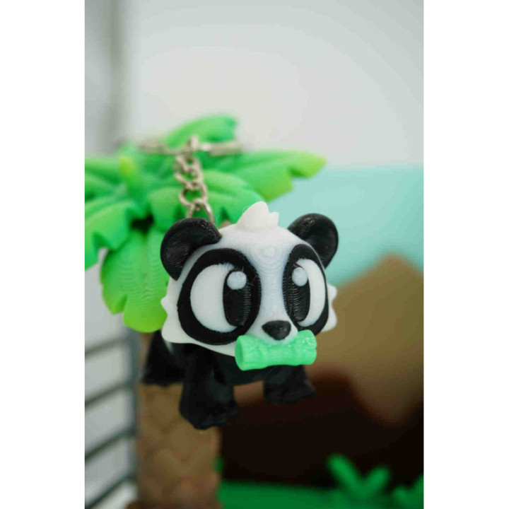 Nibbles the Panda with Bambu Keychain — photo 1