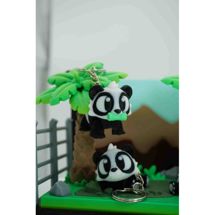 Nibbles the Panda with Bambu Keychain — photo 2