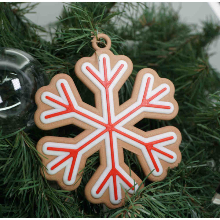 Gingerbread Snowflake Ornament — photo 4