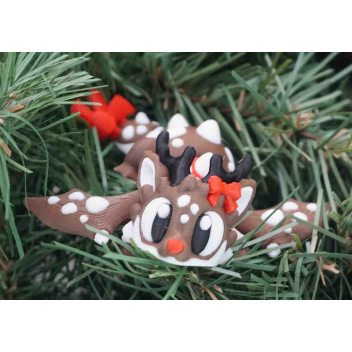 Mini Christmas Reindeer Dragon (Latte) — photo 4